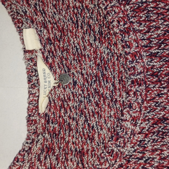 Lucky Brand Denim Co. Knit Tank Red, White, and Blue Women's size Large - Picture 8 of 17